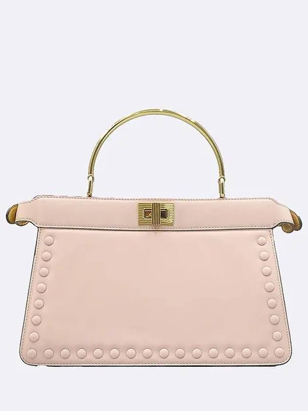 8BN323 Pink color Peekaboo I SEE U IC gold handle tote bag - FENDI - BALAAN 2