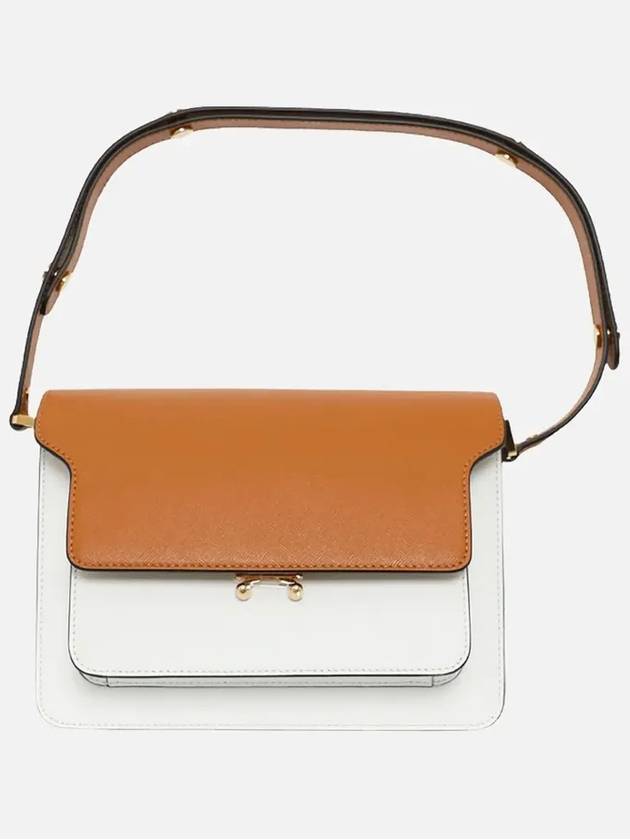 Color Block Trunk Cross Bag Brown - MARNI - BALAAN 3