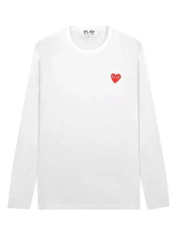 Red Heart Waffen Long Sleeve T Shirt - COMME DES GARCONS - BALAAN 1