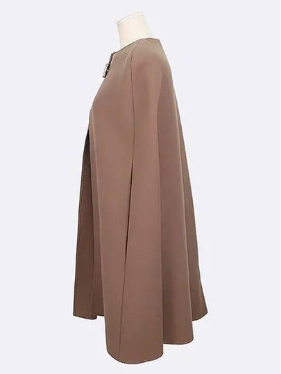 LL WC012H Brown color wool shawl coat - LANVIN - BALAAN 2