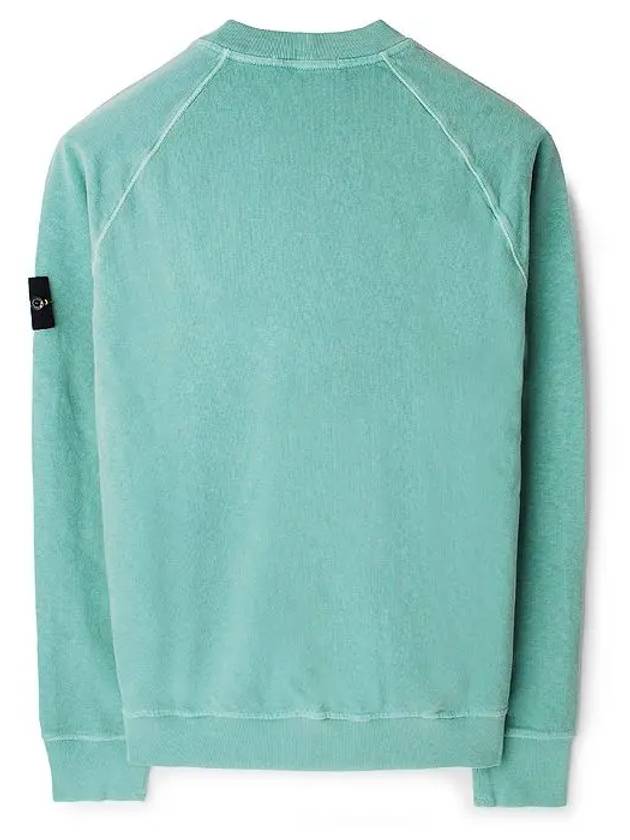 Logo Patch Crew Neck Sweatshirt Light Green - STONE ISLAND - BALAAN 3