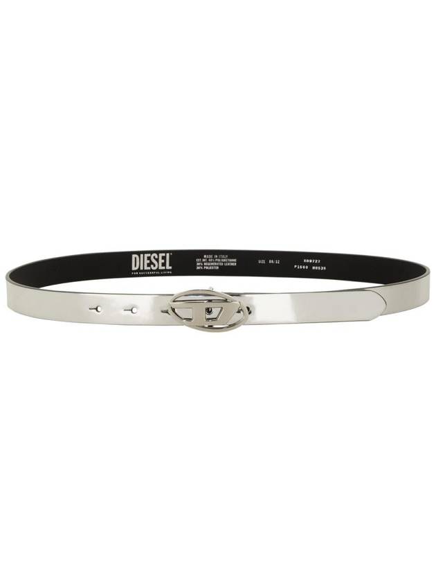 B 1DR 20 Slim Metallic Belt Silver - DIESEL - BALAAN 6