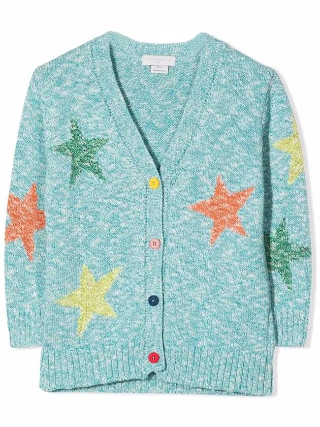 Kids Intarsia Cardigan 8Q9AI0 Z0191 607MC - STELLA MCCARTNEY - BALAAN 1