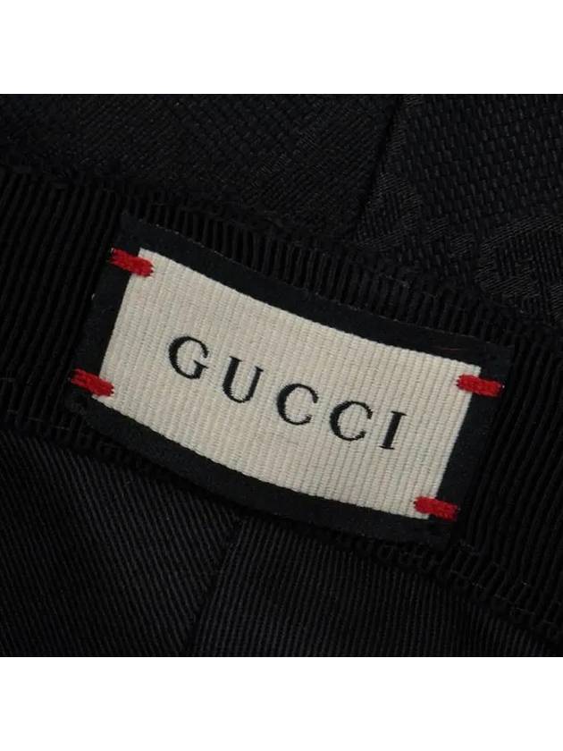 Double G Logo Canvas Bucket Hat Black - GUCCI - BALAAN 5