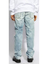 Distressed Straight Jeans Light Blue - DSQUARED2 - BALAAN 3