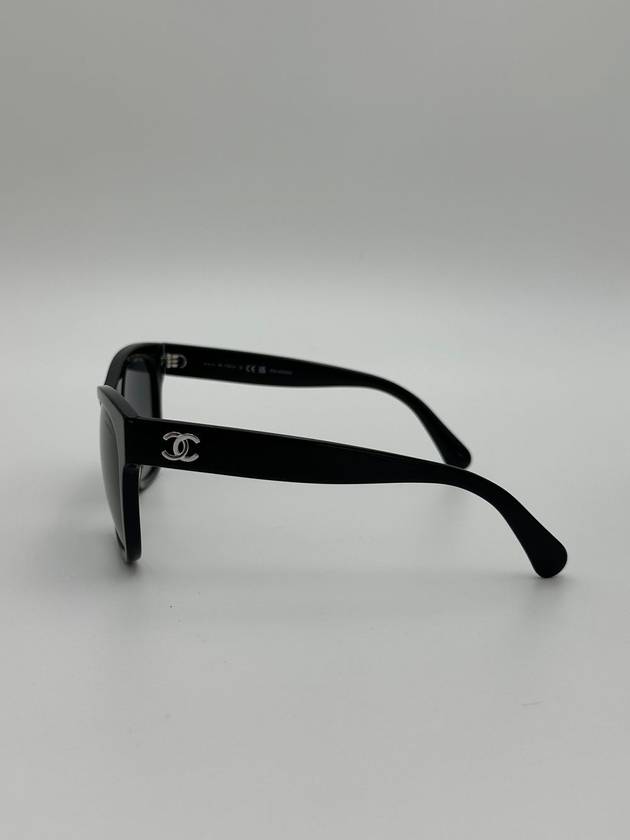 Classic Sunglasses Square Black Silver A71224 - CHANEL - BALAAN 5