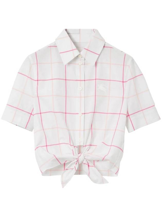 Check Crop Shirt 8071791 - BURBERRY - BALAAN 1