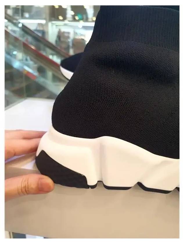 Speed Trainer  High Top Sneakers Black White - BALENCIAGA - BALAAN 7