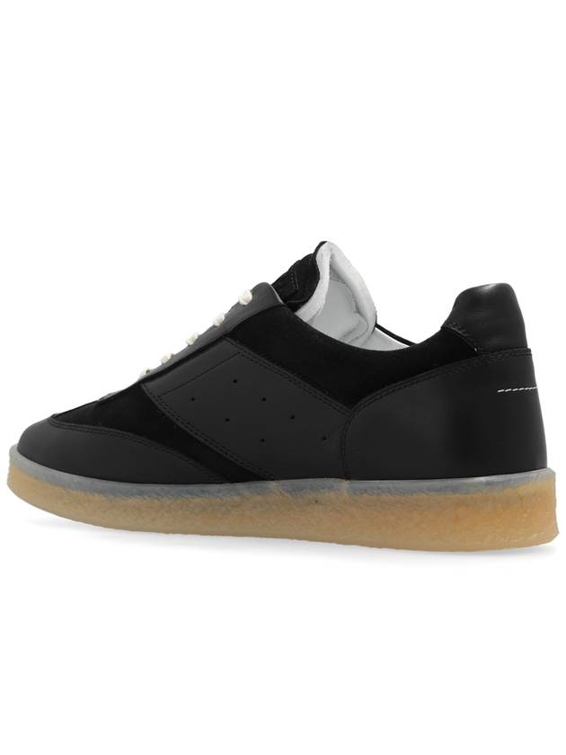 Leather Low Top Sneakers Black - MAISON MARGIELA - BALAAN 6