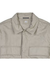 Men s Gabardine Pocket Shirt Jacket 15CLSH054A 006472A 335 - CP COMPANY - BALAAN 4