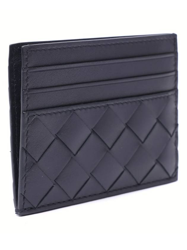 Intrecciato Leather Card Wallet Navy - BOTTEGA VENETA - BALAAN 4