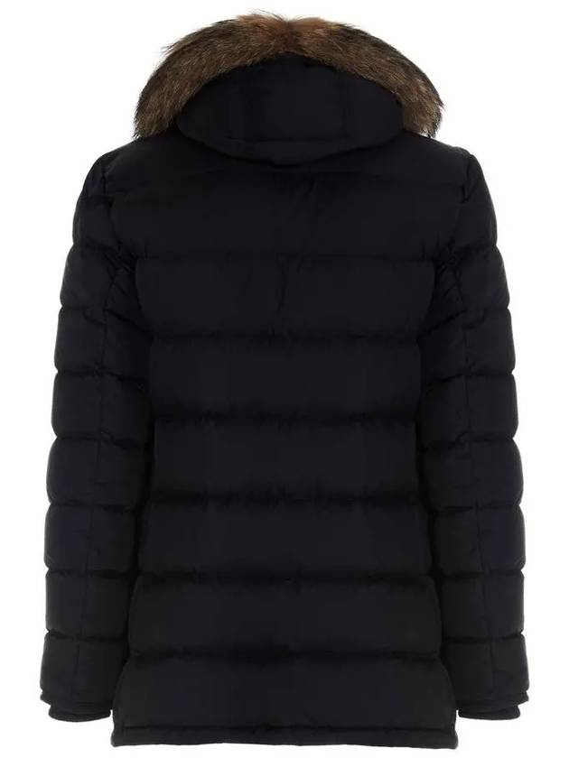 Cluny Long Down Jacket Black - MONCLER - BALAAN 5