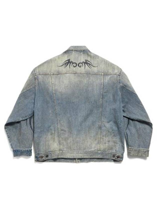 Oversized Fit Denim Jacket Blue - BALENCIAGA - BALAAN 3