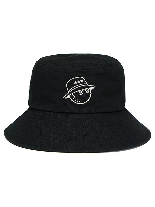 Big Script Tea Holder Bucket Hat BLACK - MALBON GOLF - BALAAN 2