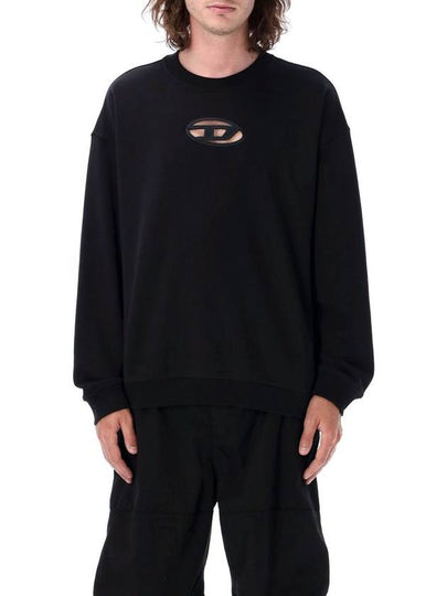 S Boxt OD Cut Out Oval D Logo Sweatshirt Black - DIESEL - BALAAN 2