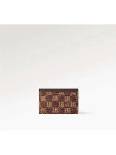 Damier Canvas Card Wallet Brown - LOUIS VUITTON - BALAAN 2