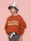 Kids Maroon Leo Sweatshirt F24124 252BG - THE ANIMALS OBSERVATORY - BALAAN 4