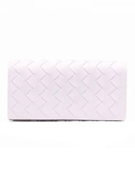 Intrecciato Large Flap Long Wallet Pink - BOTTEGA VENETA - BALAAN 2