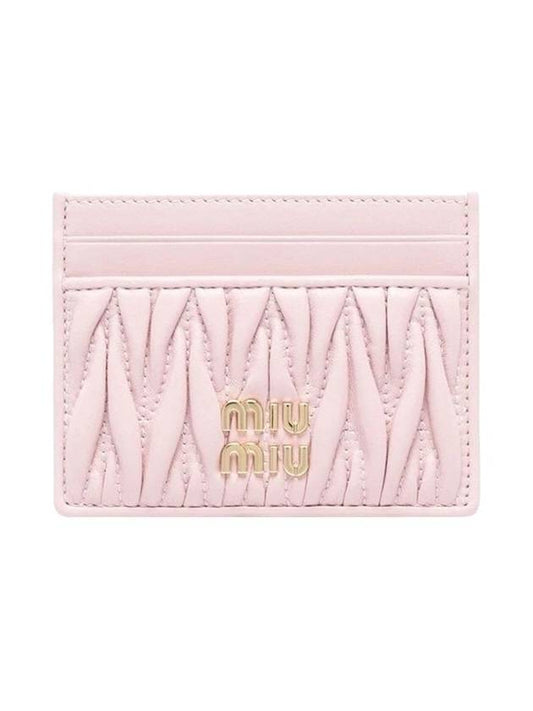 Materasse Nappa Leather Card Wallet Alabaster Pink - MIU MIU - BALAAN 2