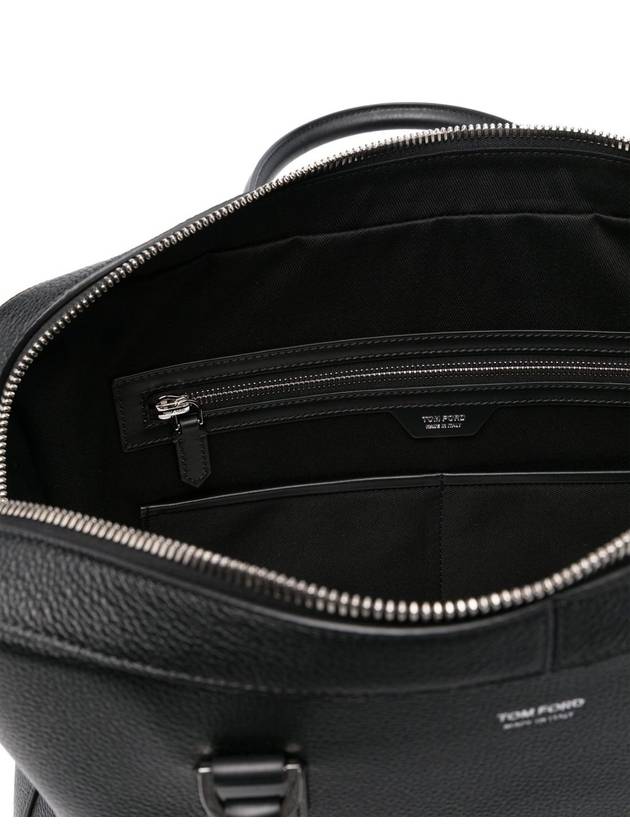 Grained Leather Elliot Brief Case Black - TOM FORD - BALAAN 6