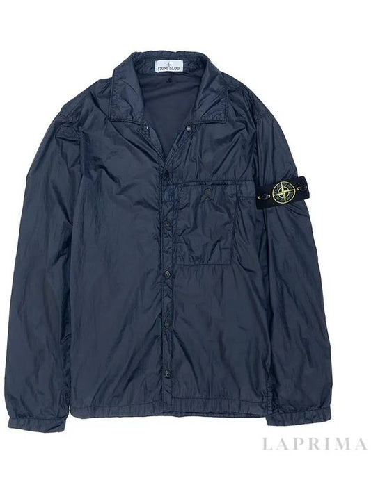 Micro Yarn Primaloft TC Over Long Sleeve Shirt Navy - STONE ISLAND - BALAAN 2