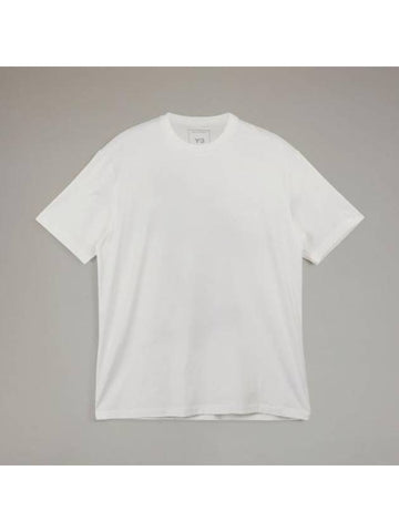 Graphic Print Short Sleeve T-Shirt White - Y-3 - BALAAN 1