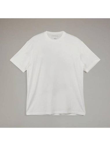 Graphic Print Short Sleeve T-Shirt White - Y-3 - BALAAN 1