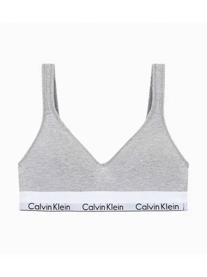 Scoop Back Lightly Lined Bralette Grey - CALVIN KLEIN - BALAAN 2