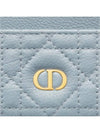 Caro 5 Slot Supple Cannage Calfskin Card Wallet Cloud Blue - DIOR - BALAAN 5