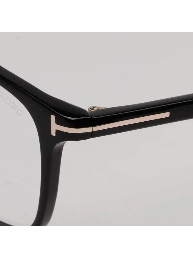 Eyewear Blue Light Blocking Thin Square Horn-Rimmed Eyeglasses Black - TOM FORD - BALAAN 6