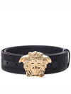 Greca Medusa Buckle Fabric Belt Black - VERSACE - BALAAN 2