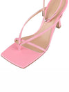 Stretch Leather Sandal Heels Pink - BOTTEGA VENETA - 8