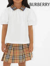 Kids Vintage Check Collar Blouse White - BURBERRY - BALAAN 6