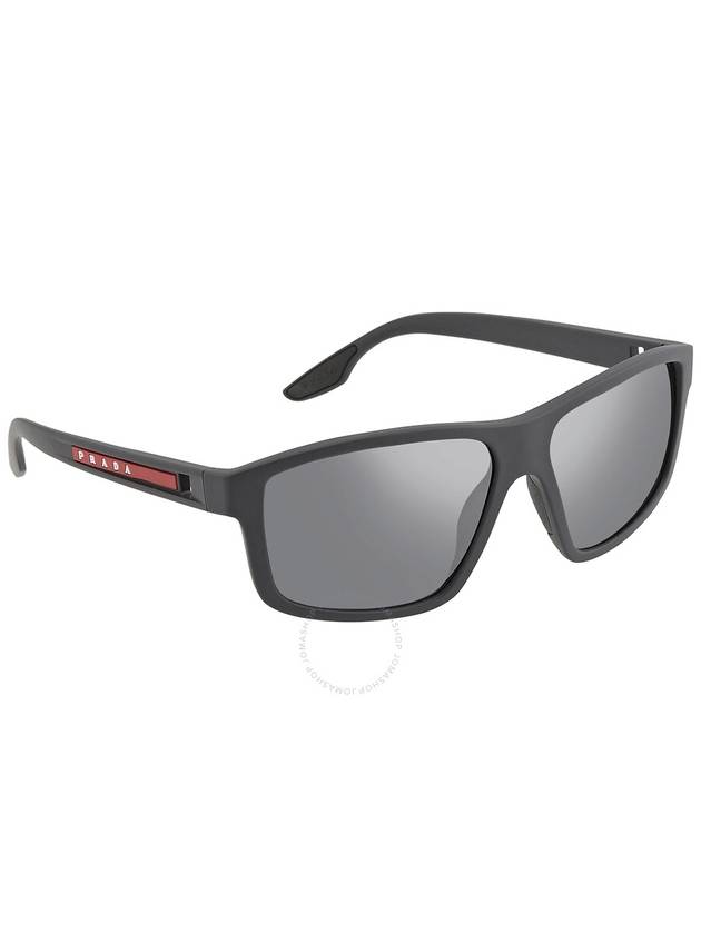 Linea Rosa Polarized Flat Sunglasses Dark Gray - PRADA - BALAAN 3