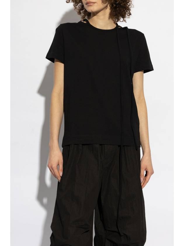 Yohji Yamamoto Cotton Top, Women's, Black - YOHJI YAMAMOTO - BALAAN 3