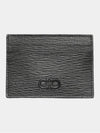 Gancini Card Wallet Black - SALVATORE FERRAGAMO - BALAAN 4