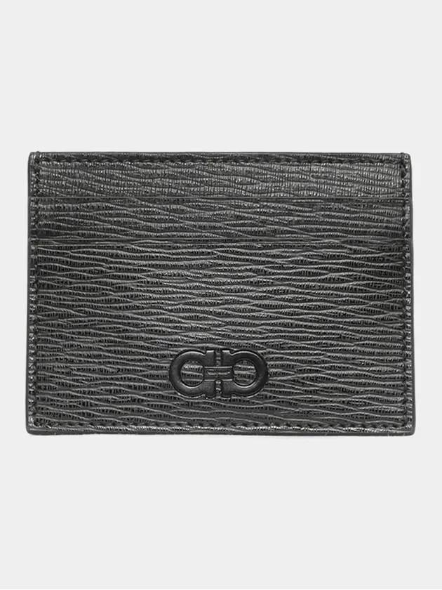 Gancini Card Wallet Black - SALVATORE FERRAGAMO - BALAAN 4