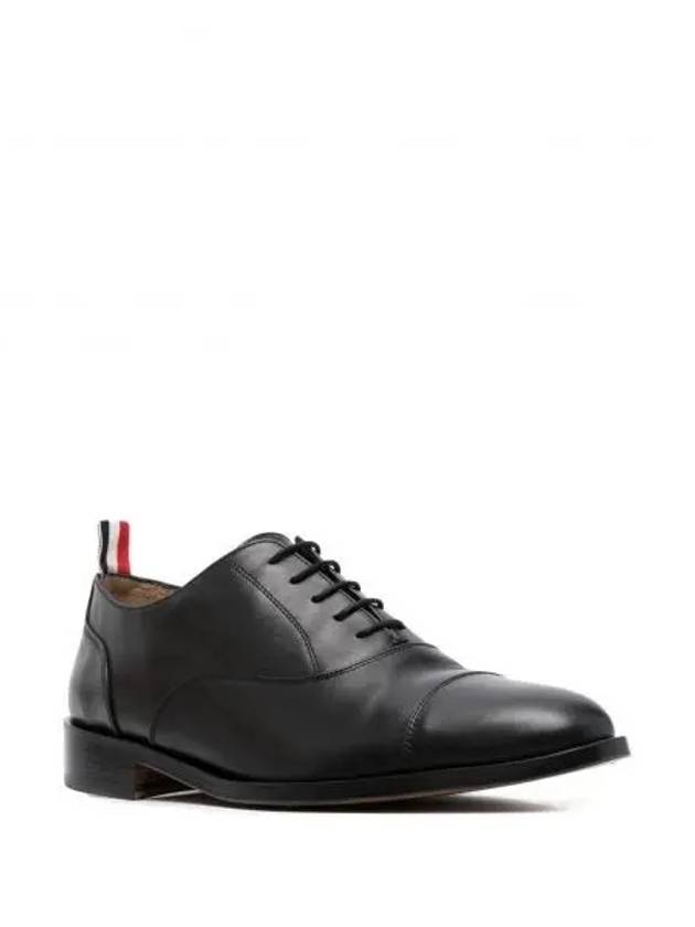 Vitello Caprether Cap Toe Oxford Black - THOM BROWNE - BALAAN 2