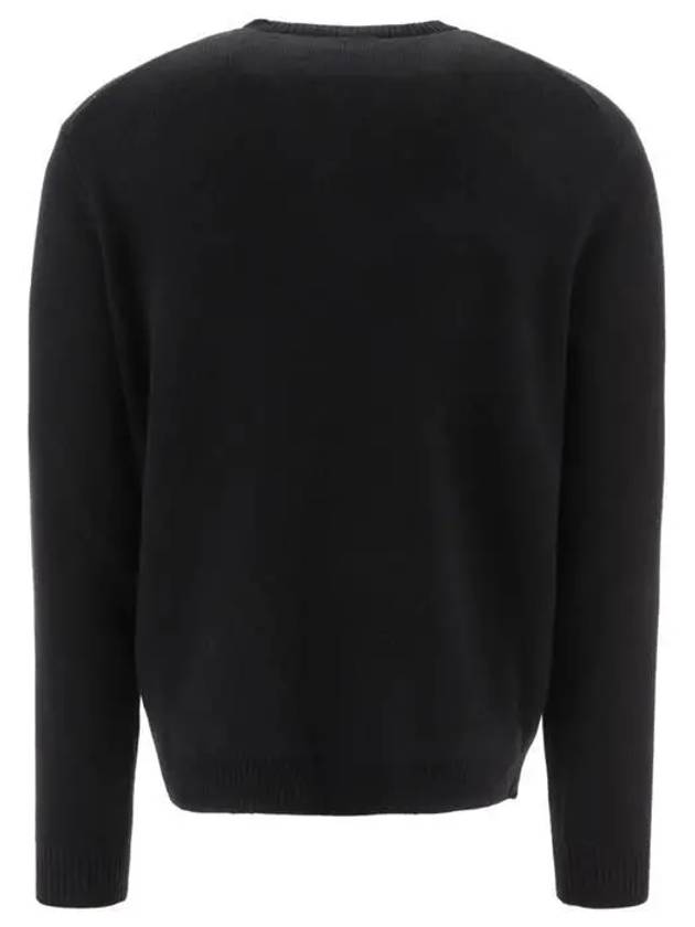 de Coeur Embroidery Crewneck Knit Top Black - AMI - BALAAN 3