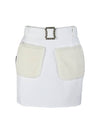 golf wear fur pocket skirt Fur pocket skirt White - J JANE - BALAAN 2