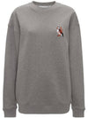 Embroidery Puffin Logo Sweatshirt Grey - JW ANDERSON - BALAAN 1