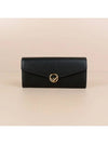 Logo Flap Long Wallet Black - FENDI - BALAAN 2