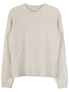 Back Stitch Crew Neck Knit Top Cream - MAISON MARGIELA - BALAAN 11