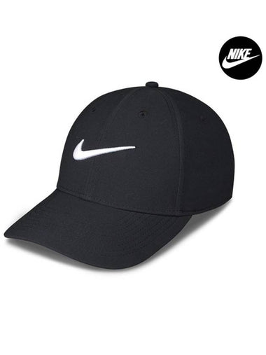 Dri Fit Club Structure Swoosh Ball Cap Black - NIKE - BALAAN 1