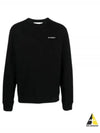 Men's Sweatshirt Long Sleeve T-Shirt OMBA057C 99FLE013 1001 - OFF WHITE - BALAAN 2