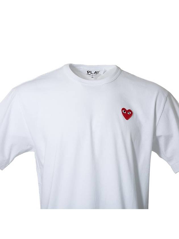 Play Red Heart Waffen Short Sleeve T-Shirt White P1 T108 2 - COMME DES GARCONS - BALAAN 6