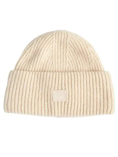 Small Face Logo Beanie Oatmeal Melange - ACNE STUDIOS - BALAAN 2