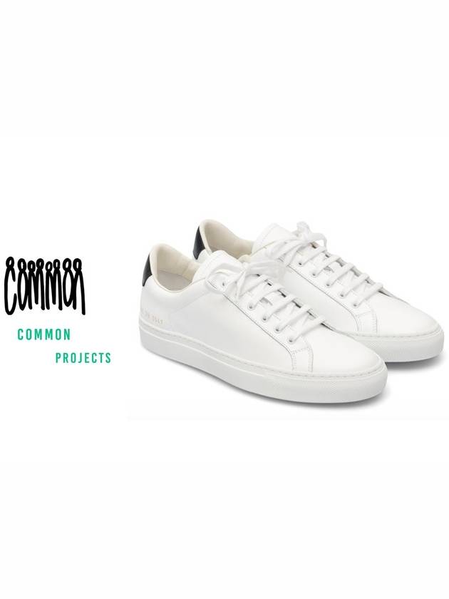 Retro Low Top Sneakers White - COMMON PROJECTS - BALAAN 4