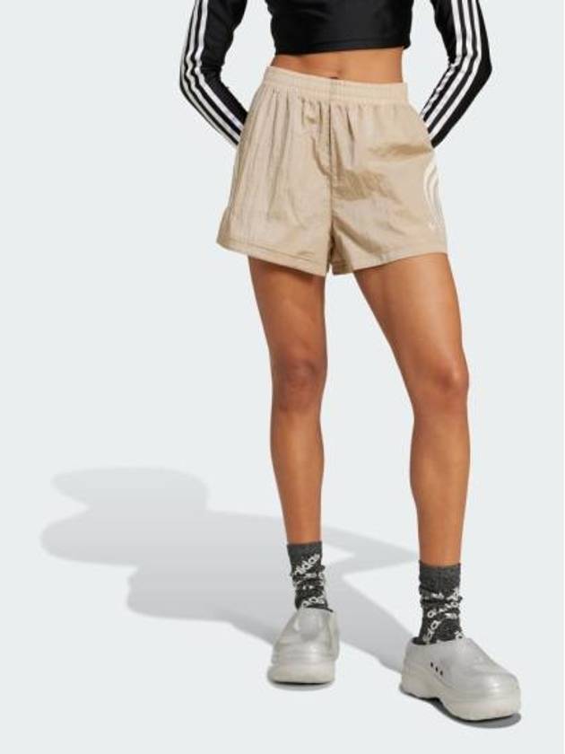 Atlanta Cut Line Nylon Shorts Beige - ADIDAS - BALAAN 3