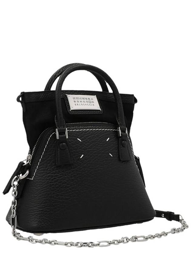 5AC Classique Micro Tote Bag Black - MAISON MARGIELA - BALAAN 3